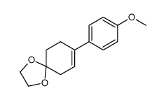 8-(4-methoxyphenyl)-1,4-dioxaspiro[4.5]dec-7-ene结构式
