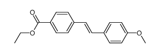 (E)-ethyl 4-(4-methoxystyryl)benzoate Structure