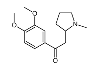1-(3,4-dimethoxyphenyl)-2-(1-methylpyrrolidin-2-yl)ethanone结构式