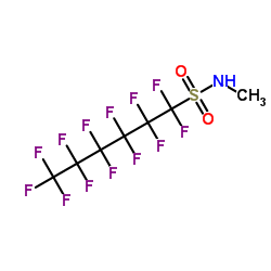 N-甲基-1,1,2,2,3,3,4,4,5,5,6,6,6-十三氟代-1-己烷磺酰胺结构式