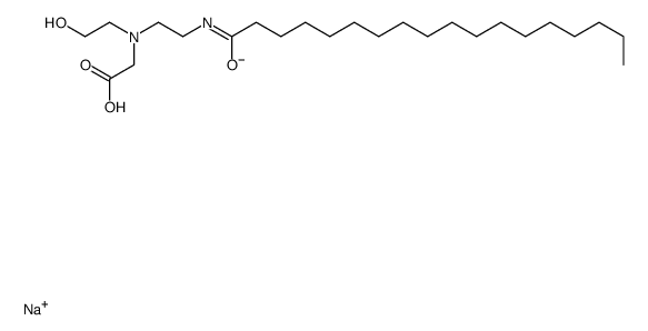 sodium N-(2-hydroxyethyl)-N-[2-[(1-oxooctadecyl)amino]ethyl]glycinate Structure