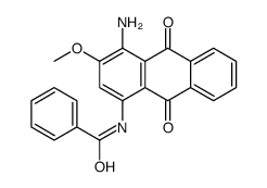 N-(4-amino-9,10-dihydro-3-methoxy-9,10-dioxo-1-anthryl)benzamide结构式