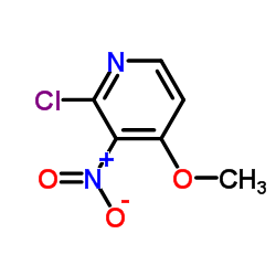 2-氯-3-硝基-4-甲氧基吡啶结构式