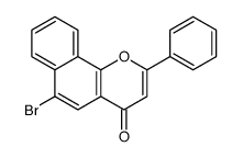 6-bromo-2-phenylbenzo[h]chromen-4-one结构式