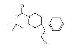 4-(2-羟基乙基)-4-苯基哌啶-1-羧酸叔丁酯结构式