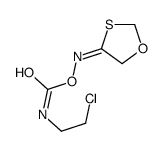 [(E)-1,3-oxathiolan-4-ylideneamino] N-(2-chloroethyl)carbamate Structure