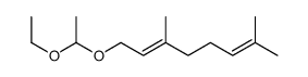 1-(1-ethoxyethoxy)-3,7-dimethylocta-2,6-diene结构式