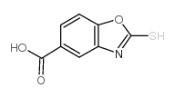 2-疏基苯并噁唑-5-羧酸结构式