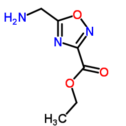 5-(氨基甲基)-1,2,4-噁二唑-3-羧酸乙酯结构式