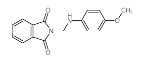 1H-Isoindole-1,3(2H)-dione,2-[[(4-methoxyphenyl)amino]methyl]- Structure