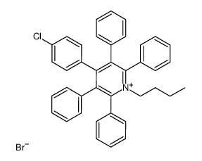 4-(p-chlorophenyl)-1-n-butyl-2,3,5,6-tetraphenylpyridinium bromide Structure