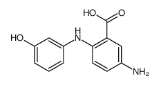 5-amino-2-(3-hydroxyanilino)benzoic acid Structure