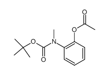 2-((tert-butoxycarbonyl)(methyl)amino)phenyl acetate Structure