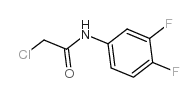 2-氯-N-(3,4-二氟苯基)乙酰胺结构式