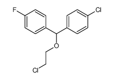 1-chloro-4-[2-chloroethoxy-(4-fluorophenyl)methyl]benzene结构式