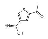 3-Thiophenecarboxamide, 5-acetyl- (9CI) Structure