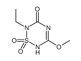 2-ethyl-5-methoxy-1,1-dioxo-4H-1,2,4,6-thiatriazin-3-one Structure