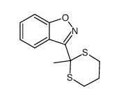3-(2-methyl-1,3-dithian-2-yl)benzo[d]isoxazole结构式