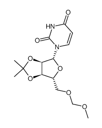 2',3'-O-isopropylidene-5'-O-methoxymethyl uridine Structure