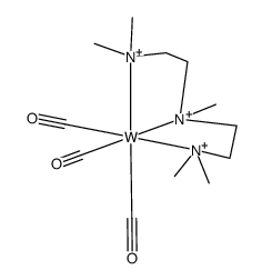 W(CO)3(1,1,4,7,7-pentamethyldiethylenetriamine)结构式