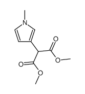 dimethyl 2-(1-methyl-1H-pyrrol-3-yl)malonate结构式