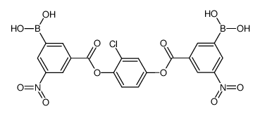 3-borono-5-nitrobenzoic acid 2-chloro-1,4-phenylene ester Structure