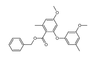 benzyl 4-methoxy-2-(3-methoxy-5-methylphenoxy)-6-methylbenzoate Structure