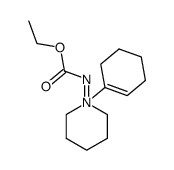 (1-(cyclohex-1-en-1-yl)piperidin-1-ium-1-yl)(ethoxycarbonyl)amide结构式