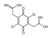 2,2'-(2,5-Dichloro-3,6-dioxo-1,4-cyclohexadiene-1,4-diyl)diacetam ide结构式