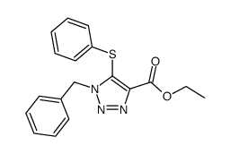 ethyl 1-benzyl-5-(phenylthio)-1,2,3-triazole-4-carboxylate Structure