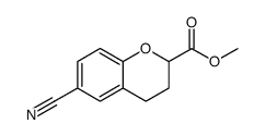 2H-1-Benzopyran-2-carboxylic acid, 6-cyano-3,4-dihydro-, methyl ester Structure