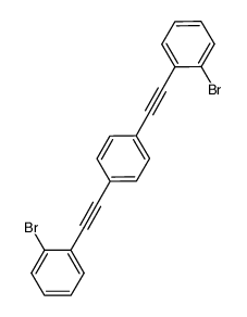 1,4-bis((2-bromophenyl)ethynyl)benzene Structure