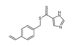 (4-ethenylphenyl)methyl 1H-imidazole-5-carbodithioate结构式