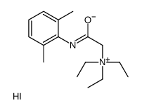 Ethanaminium, 2-((2,6-dimethylphenyl)amino)-N,N,N-triethyl-2-oxo-, iod ide结构式