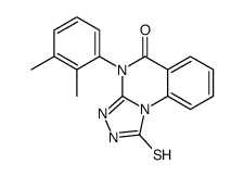 4-(2,3-二甲基苯基)-1-巯基[1,2,4]噻唑并[4,3-a]喹唑啉-5(4h)-酮结构式