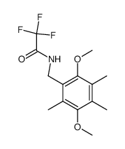 N-[(2,5-dimethoxy-3,4,6-trimethylphenyl)methyl]-2,2,2-trifluoroacetamide结构式