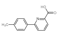 6-(4-甲基苯基)-2-吡啶羧酸结构式
