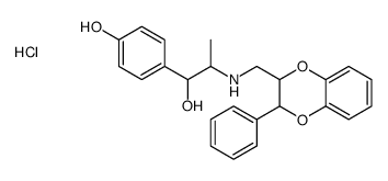4-[1-hydroxy-2-[(8-phenyl-7,10-dioxabicyclo[4.4.0]deca-1,3,5-trien-9-y l)methylamino]propyl]phenol hydrochloride结构式