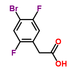 4-溴-2,5-二氟苯乙酸结构式