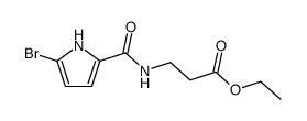 3-[(5-bromo-1H-pyrrole-2-carbonyl)-amino]-propionic acid ethyl ester Structure