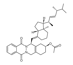6(S),19-(N,N'-phthalhydrazido)-3β-acetoxy-9,10-secoergosta-5(10),7(E),22(E)-triene Structure