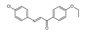 2-(4-chlorophenyl)imino-1-(4-ethoxyphenyl)ethanone结构式