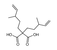 2,2-bis-(3-methyl-4-pentenyl)malonic acid结构式