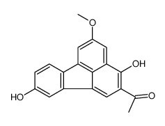 1-(3,9-dihydroxy-5-methoxyfluoranthen-2-yl)ethanone结构式