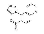 6-nitro-5-pyrrol-1-ylquinoline Structure
