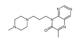 6-methyl-8-[3-(4-methylpiperazin-1-yl)propyl]pteridin-7-one Structure