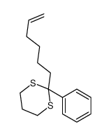 2-hex-5-enyl-2-phenyl-1,3-dithiane结构式