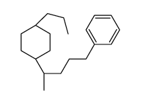 4-(反式-4-丙基环己基)戊基苯结构式