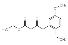 4-(2,5-dimethoxy-phenyl)-3-oxo-butyric acid ethyl ester结构式
