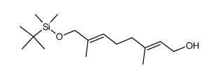(2E,6E)-3,7-dimethyl-8-<(tert-butyldimethylsilyl)oxy>-2,6-octadien-1-ol结构式